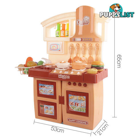 27Pcs Pretend Children Mini Kitchen Kids Play Set Little Chef Cooking Toy Orange