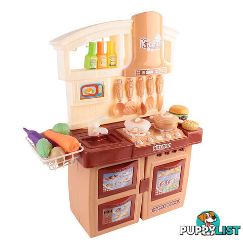 27Pcs Pretend Children Mini Kitchen Kids Play Set Little Chef Cooking Toy Orange