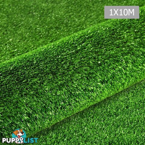 Artificial Grass 10 SQM Polypropylene Lawn Flooring 1X10M Green