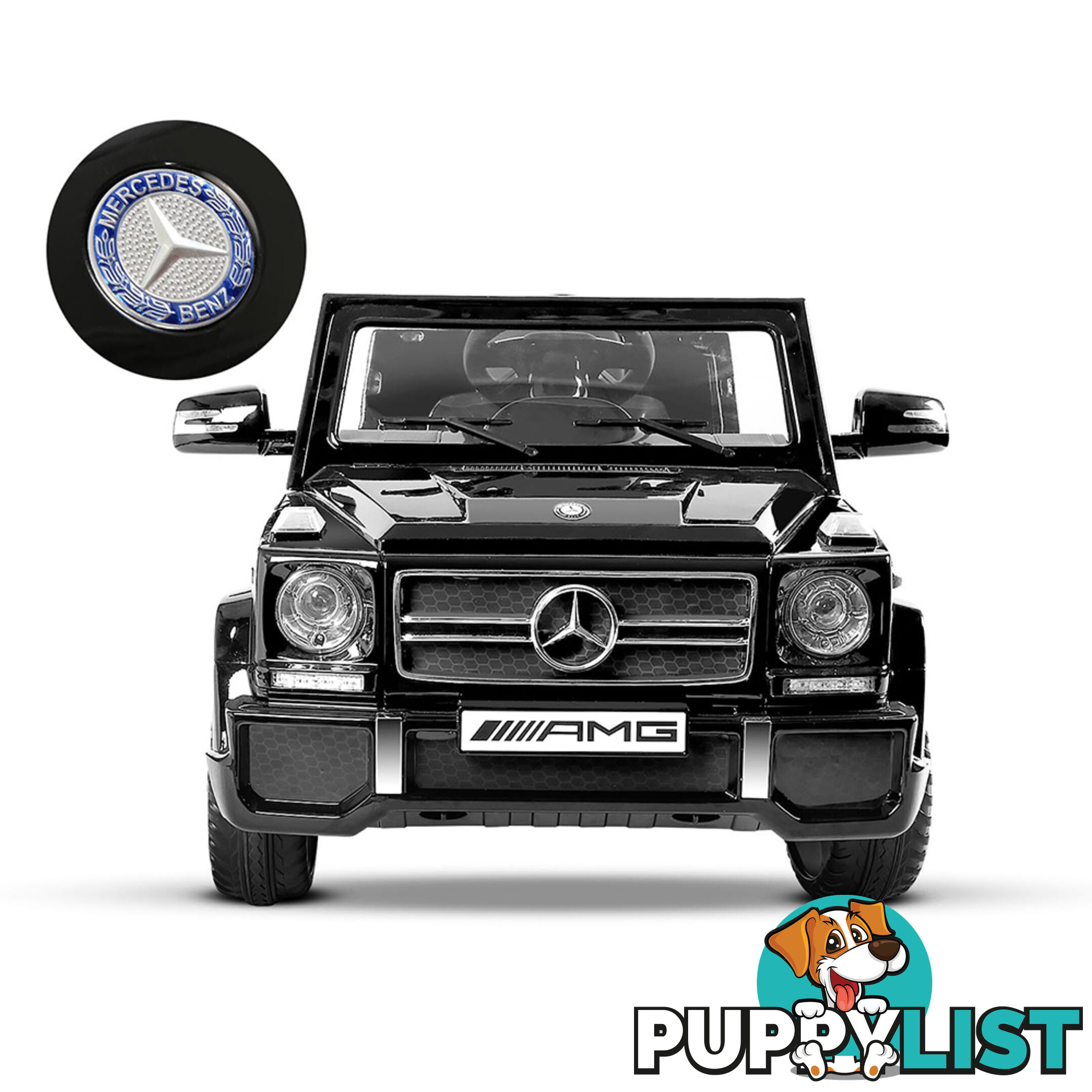 Mercedes G65 AMG Kids Ride On Car Licensed Remote Control Children Toy Car Black