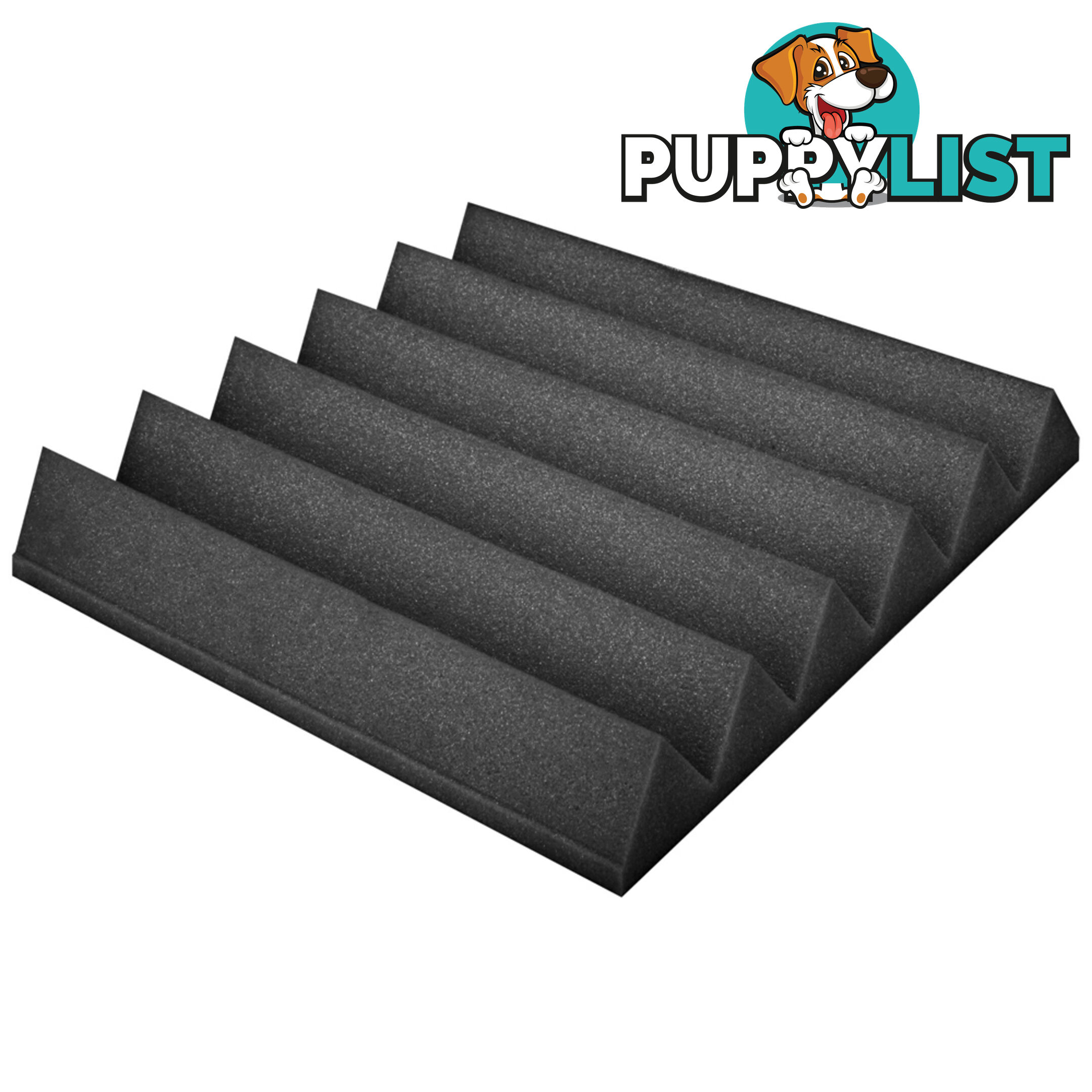 Set of 20 Studio Wedge Acoustic Foam Charcoal 30 x 30cm