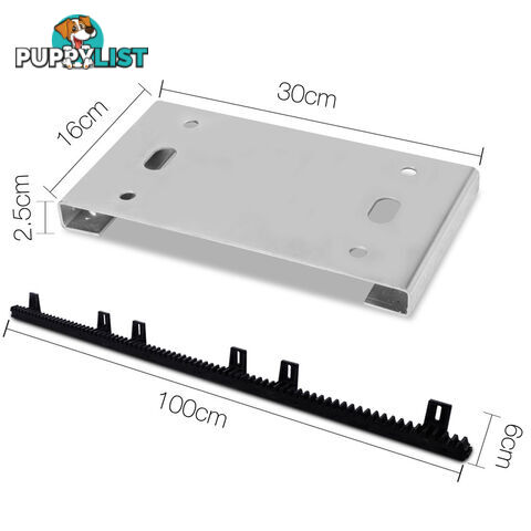 Automatic Sliding Gate Opener with 2 Remote Controls 4M Rail