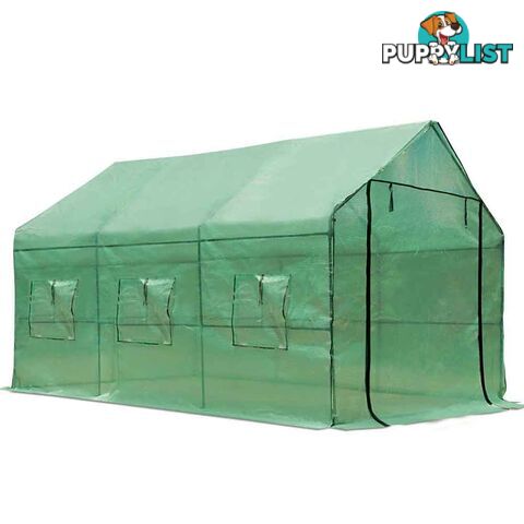 Garden Walk In Greenhouse PE Cover Plant House Decks Shed Green House 3.5Mx2Mx2M