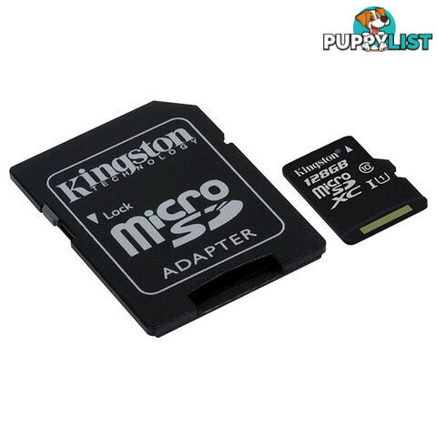 KINGSTON SDC10G2/128GBFR 128GB microSDXC Class 10 UHS-I upto 45MB/s with SD adaptor