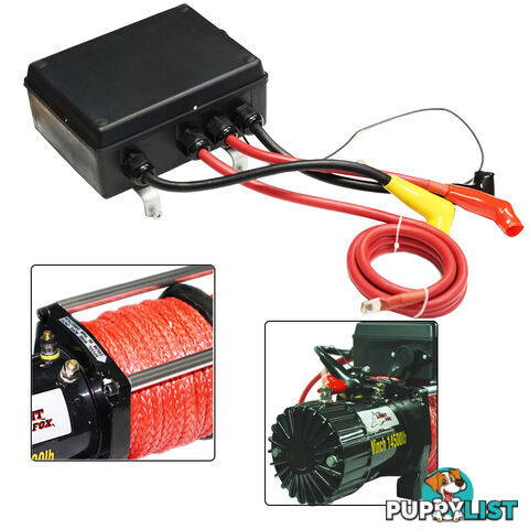 14500LBS Electric Winch 26M Synthetic Rope 6577KG 12V Wireless Remote 4WD 4X4