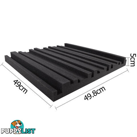 20 x Soundproof Foam Acoustic Foam Panel Sound Absorption Proofing Wedge 50x50cm