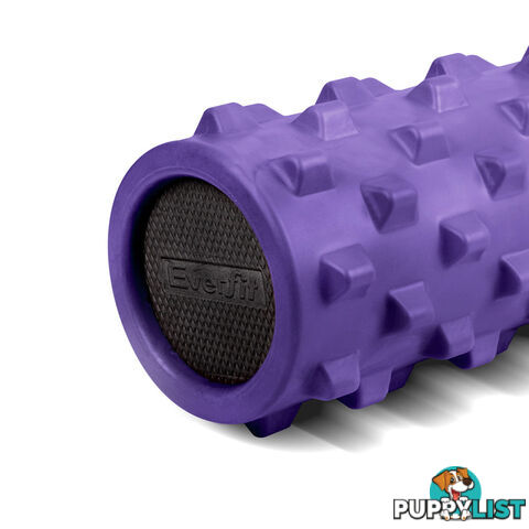 Yoga Gym Pilates EVA Stick Foam Roller Purple 79 x 13cm