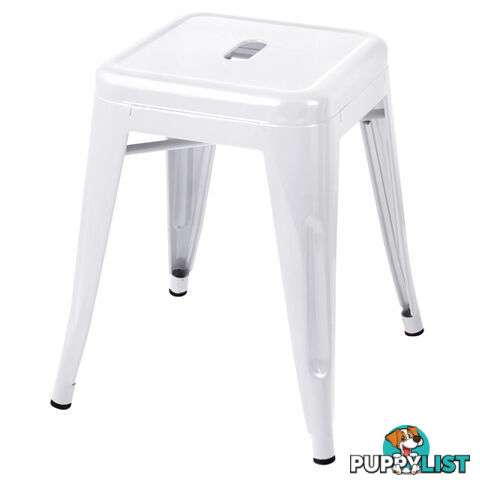 Set of 4 Replica Tolix Kitchen Bar Stool 46cm White