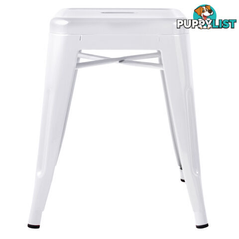 Set of 4 Replica Tolix Kitchen Bar Stool 46cm White