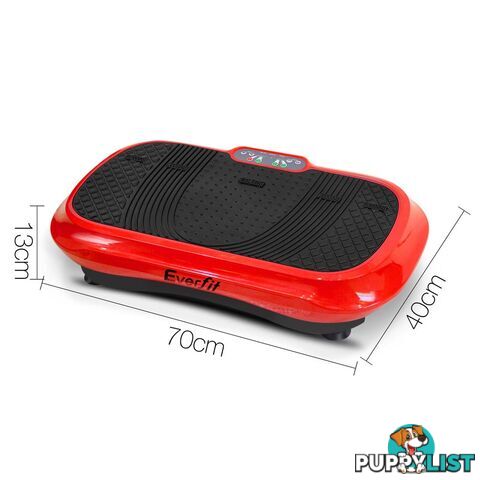 Slim Vibration Plate 1000W Exercise Fitness Massage Weight Loss Power Plate Red