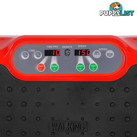 Slim Vibration Plate 1000W Exercise Fitness Massage Weight Loss Power Plate Red