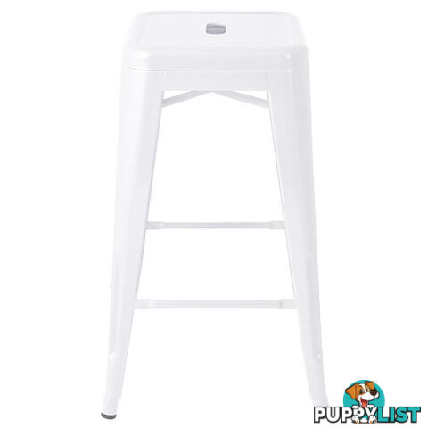 Set of 4 Replica Tolix Kitchen Bar Stool 66cm White