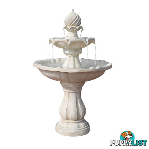 Solar Power Three-Tier Garden Water Fountain Solar Pump Weather Antique Finish