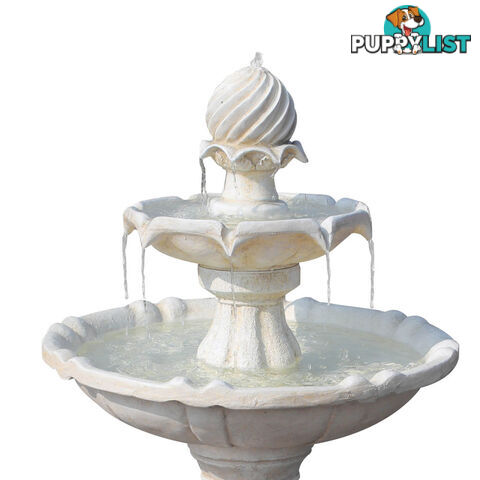 Solar Power Three-Tier Garden Water Fountain Solar Pump Weather Antique Finish