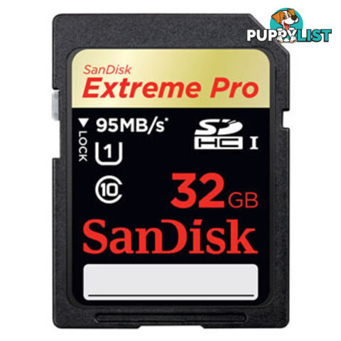 SanDisk Extreme Pro SDHC SDXPA 32GB UHS-I Memory Card 95MB/s