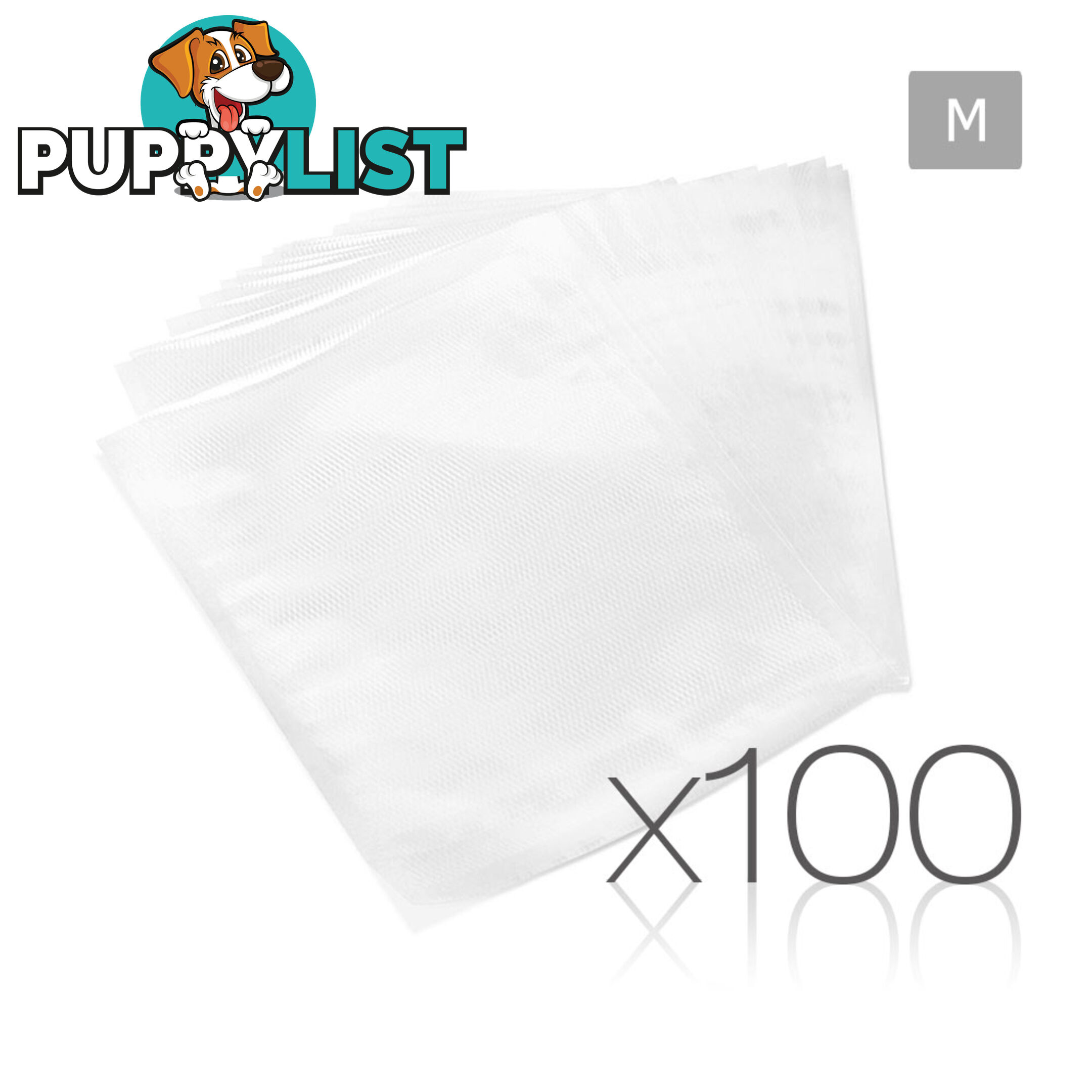 100 Food Sealer Bags: 20 x 30cm