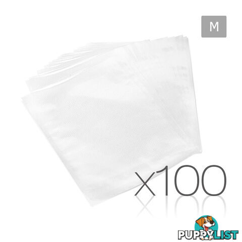 100 Food Sealer Bags: 20 x 30cm