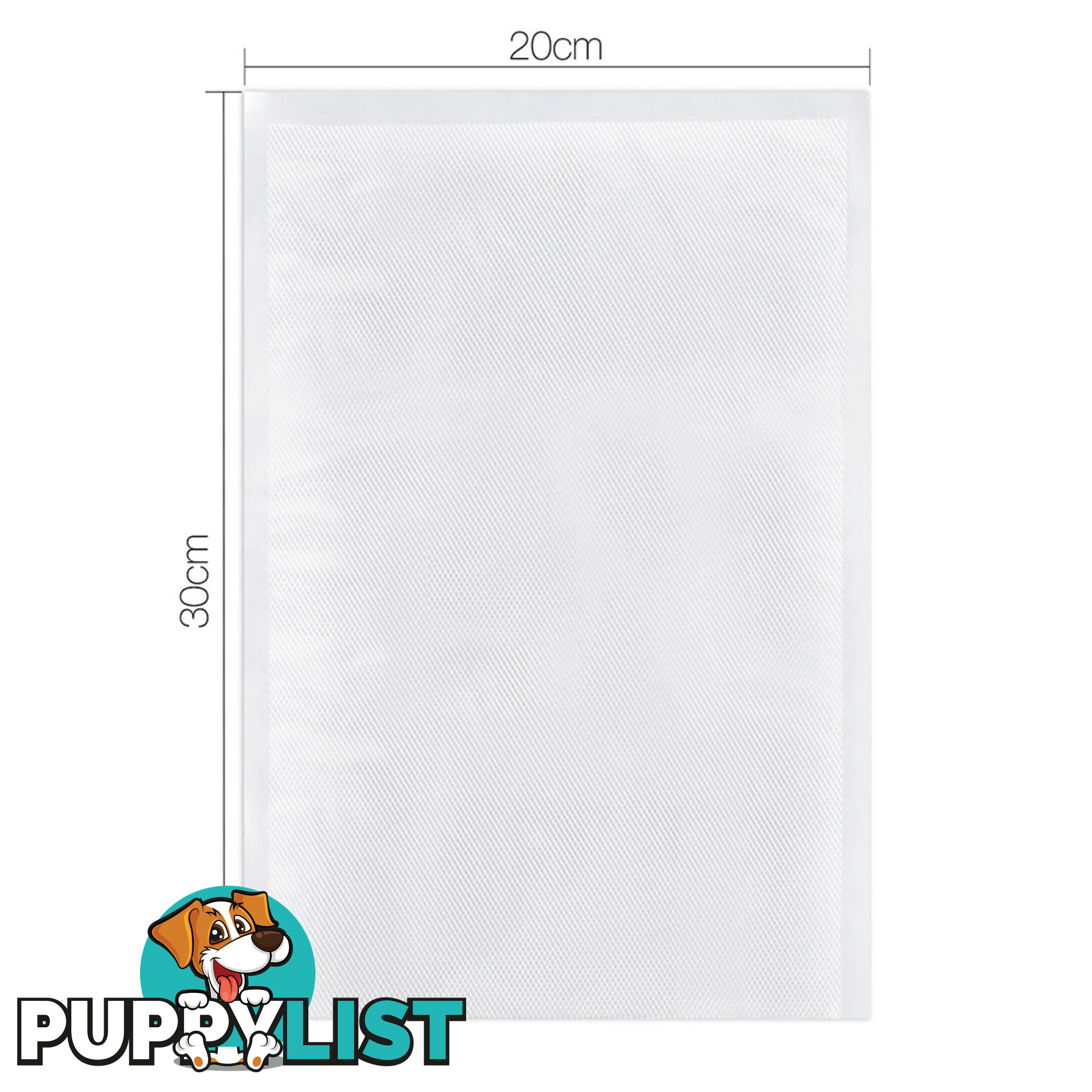 100 Food Sealer Bags: 20 x 30cm