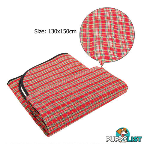 4 Person Picnic Basket Set w/ Cooler Bag Blanket