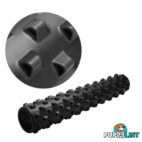 Yoga Gym Pilates EVA Stick Foam Roller Black 79 x 13cm