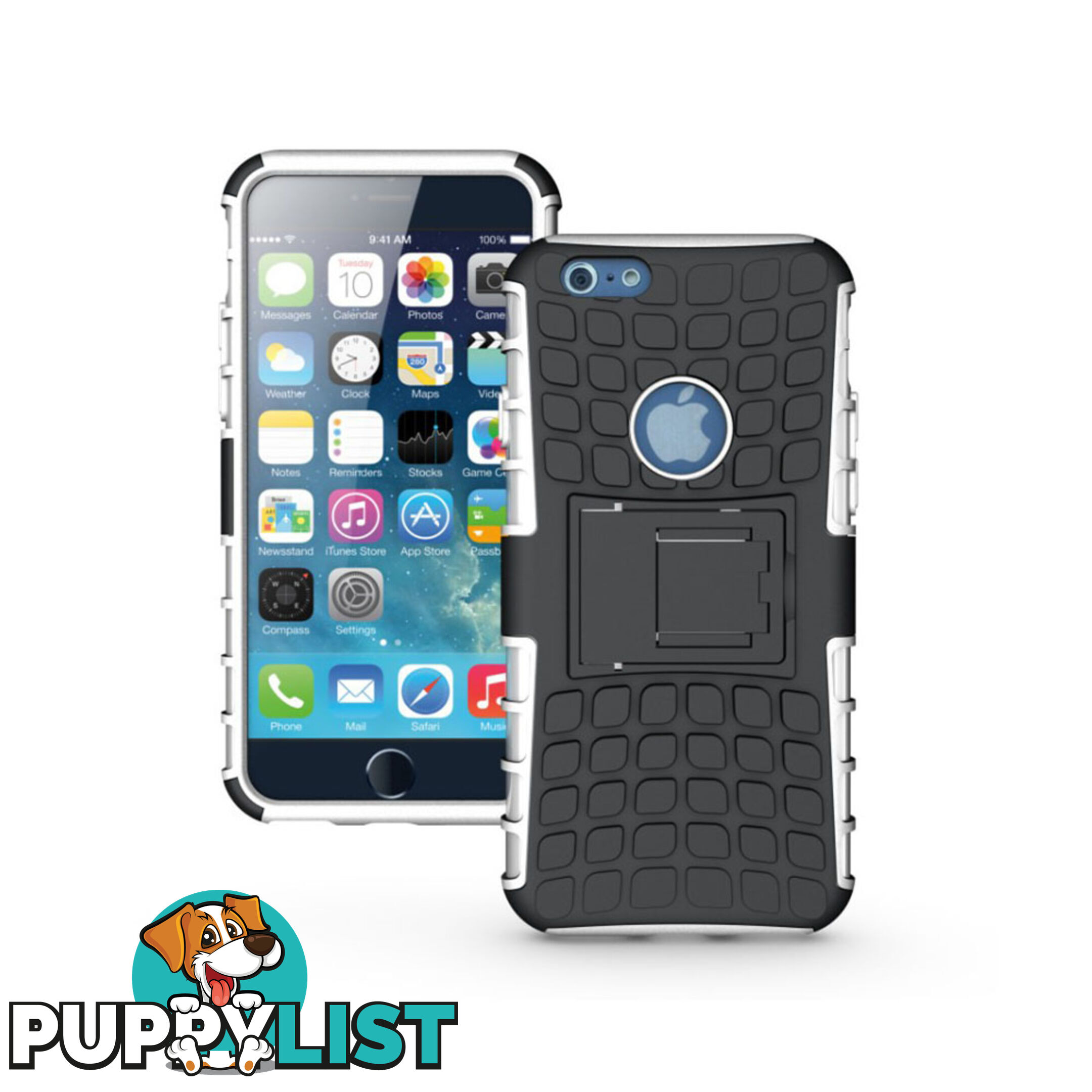 Rugged Heavy Duty Case Cover Accessories White For iPhone 6 4.7 inch