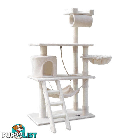 Cat Scratching Post  Tree House Condo 141cm Beige