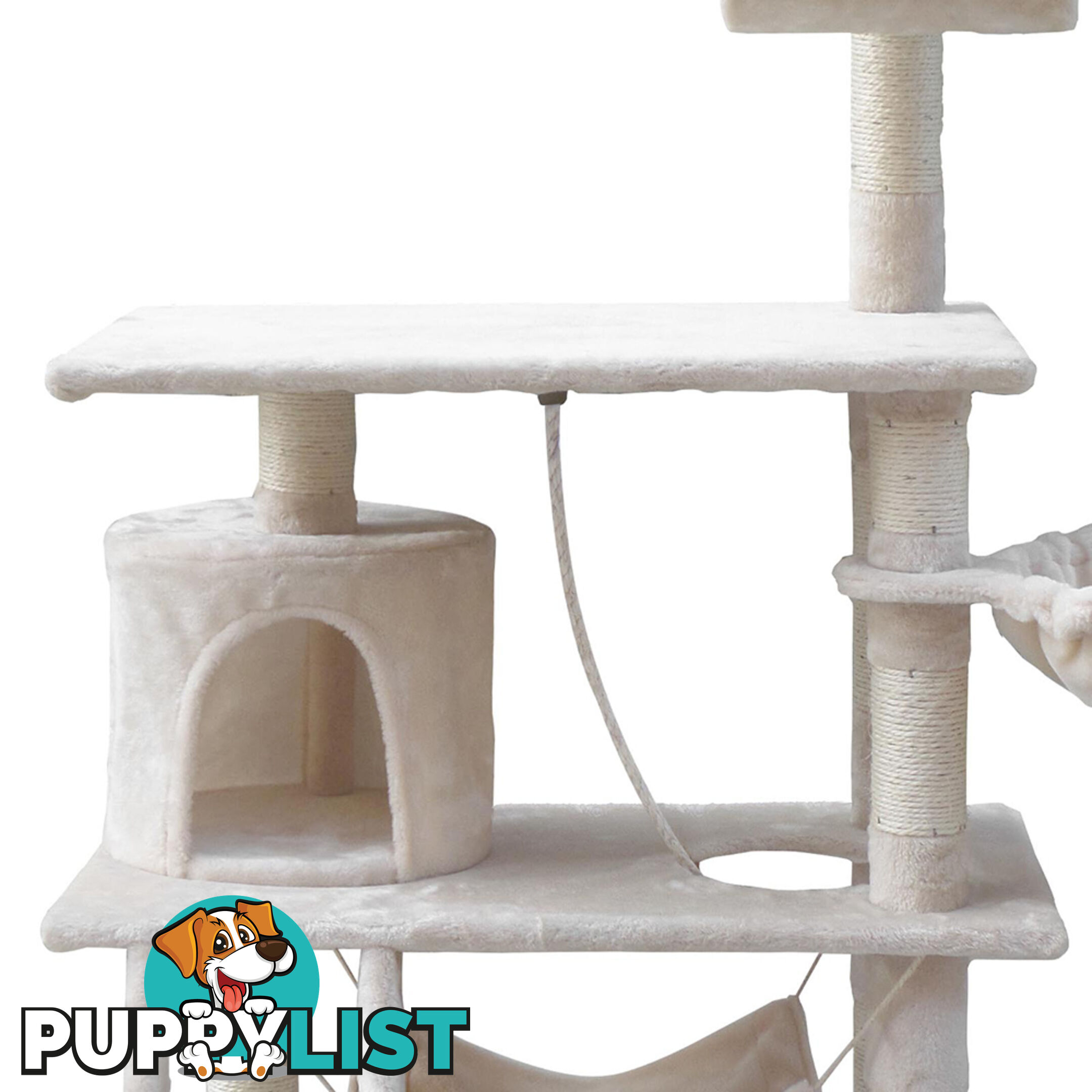 Cat Scratching Post  Tree House Condo 141cm Beige