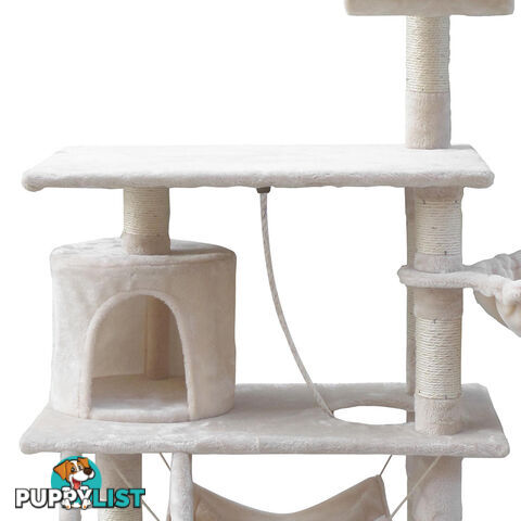 Cat Scratching Post  Tree House Condo 141cm Beige