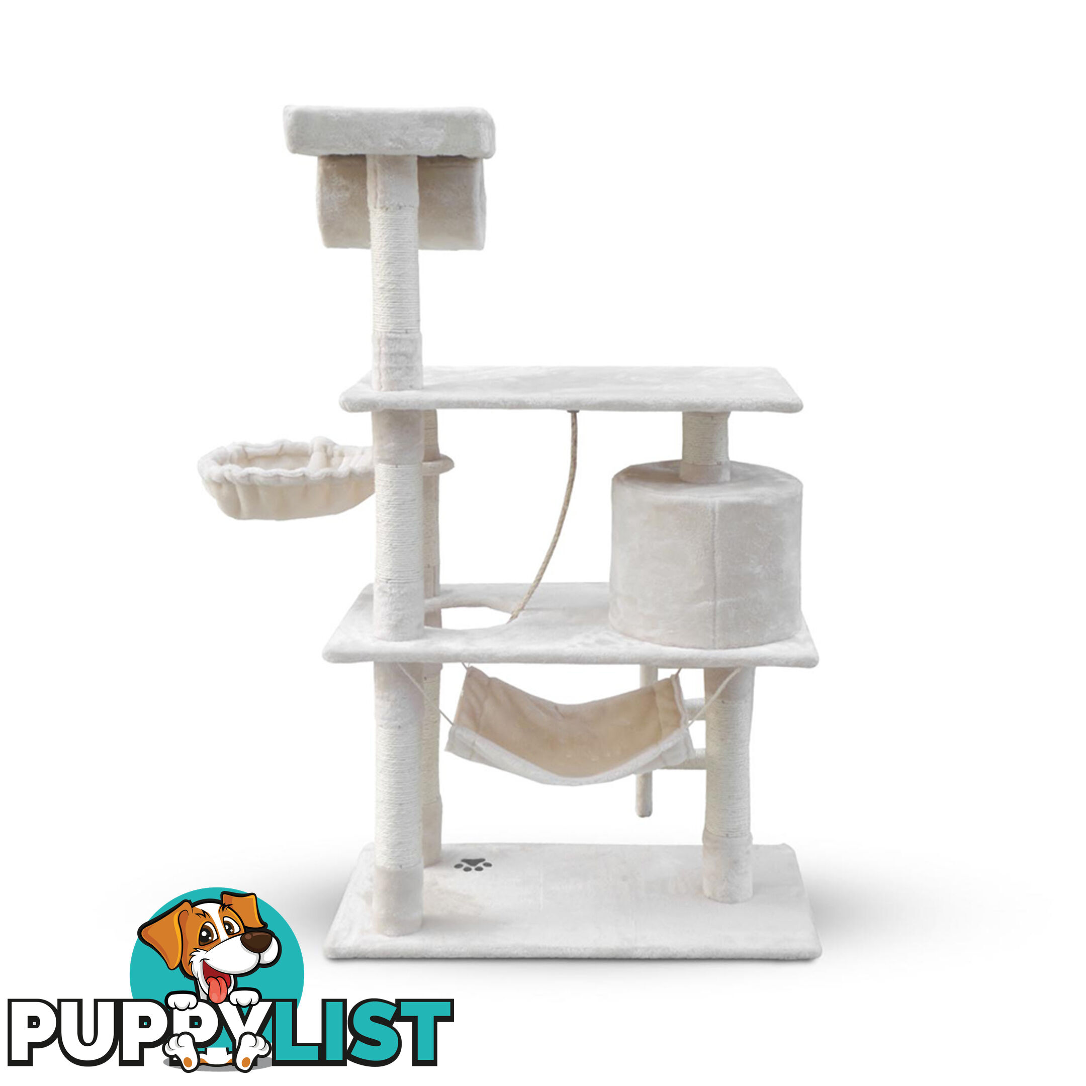 Cat Scratching Post  Tree House Condo 141cm Beige