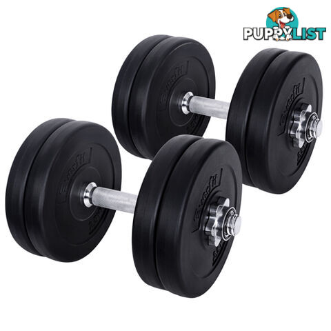 25KG Dumbbell Set Home Gym Fitness Exercise Body Workout Adjustable Weights