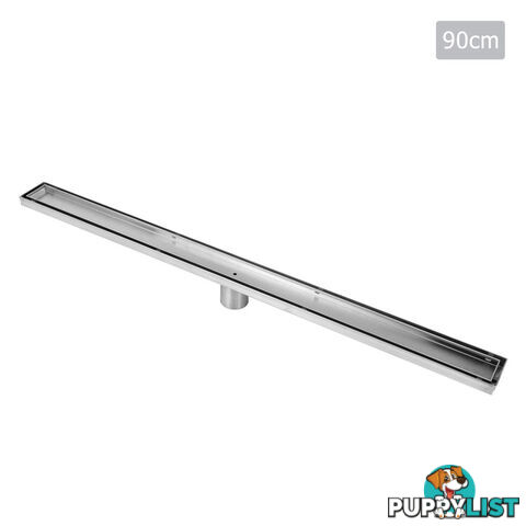 Stainless Steel Shower Grate Tile Insert Waste Linear Bathroom Drain Floor 900mm