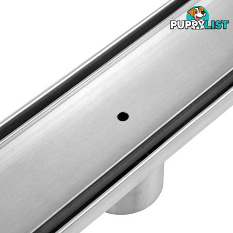 Stainless Steel Tile Insert Shower Grate Drain Bathroom Waste Linear Floor 120cm