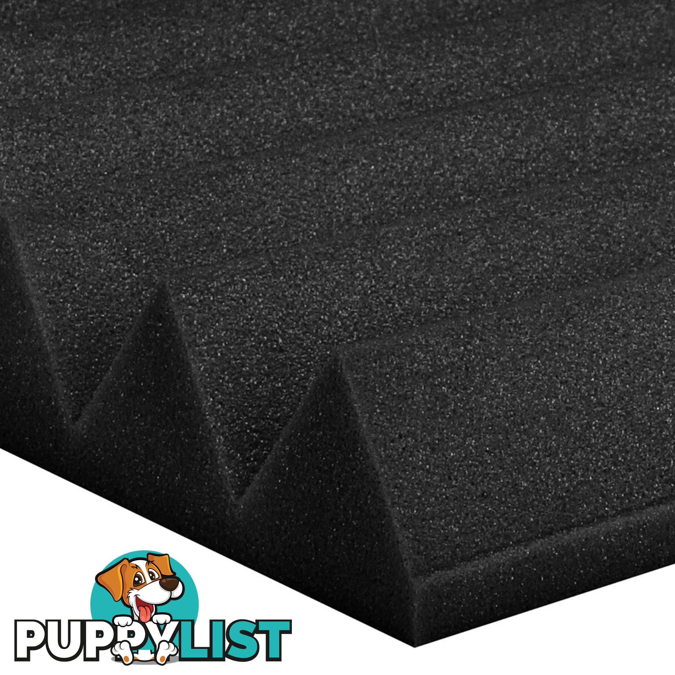 Set of 20 Studio Wedge Acoustic Foam Black 30 x 30cm