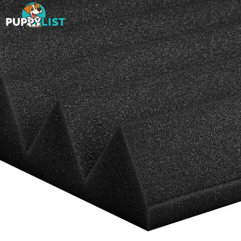 Set of 20 Studio Wedge Acoustic Foam Black 30 x 30cm