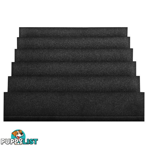 Set of 20 Studio Wedge Acoustic Foam Black 30 x 30cm