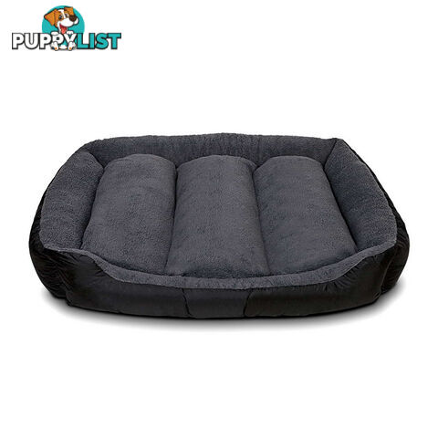 Luxury Waterproof Dog Bed Pet Cat Soft Warm Cushion Fleece Lined Beds Large