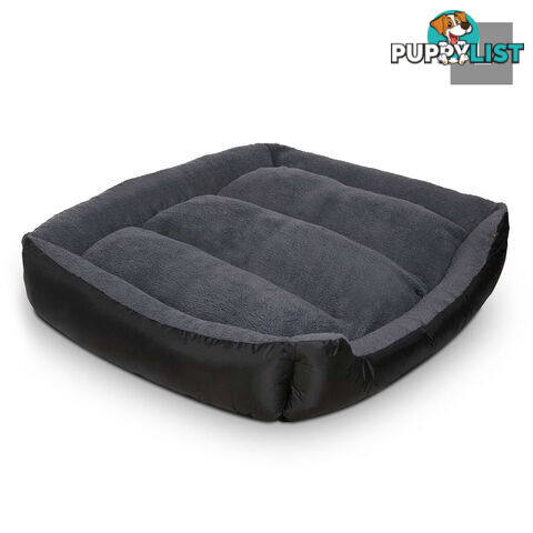 Luxury Waterproof Dog Bed Pet Cat Soft Warm Cushion Fleece Lined Beds Large