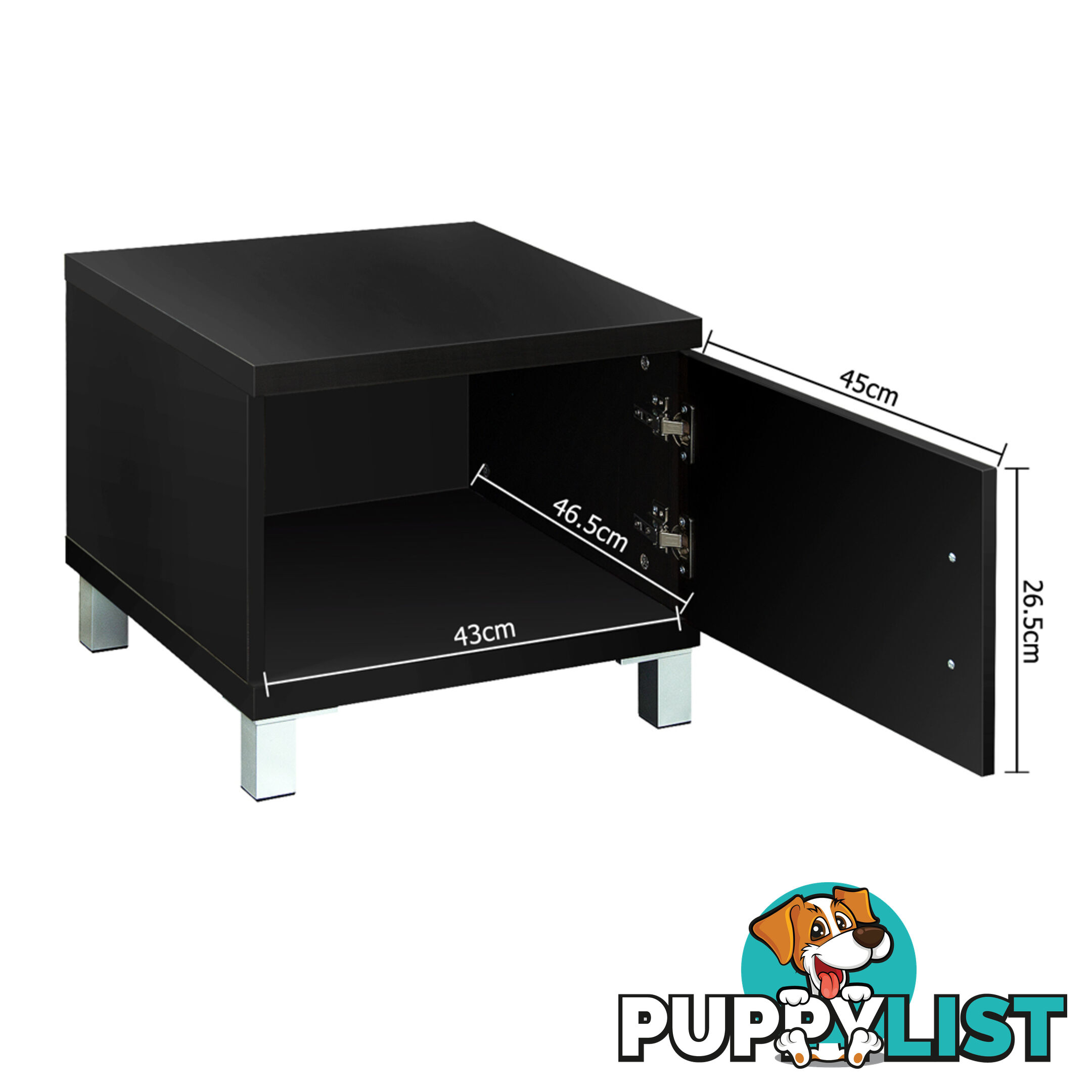 TV Stand Entertainment Unit Lowline Cabinet Drawer Black