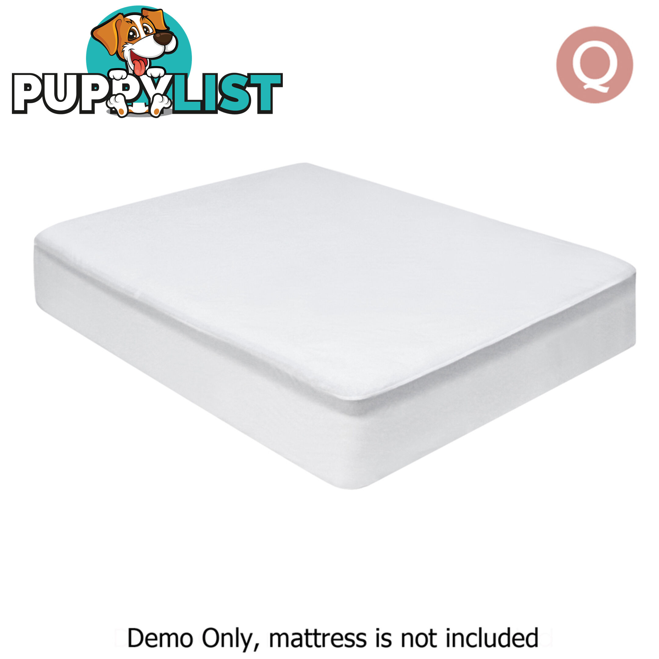 Queen Size Waterproof Bamboo Fibre Mattress Protector Fitted Fabric Bed Cover