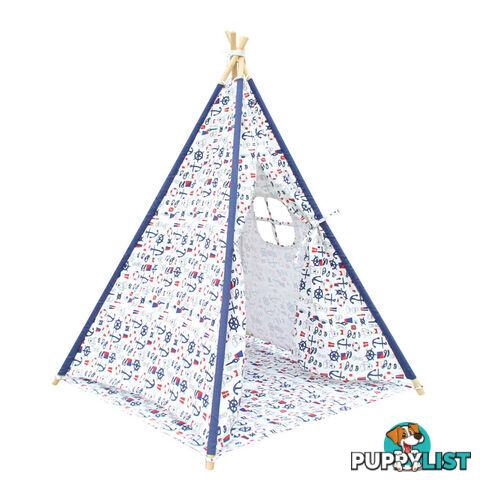 Kids Outdoor Indoor Play Tent Children Canvas Teepee Pretend Playhouse Tipi