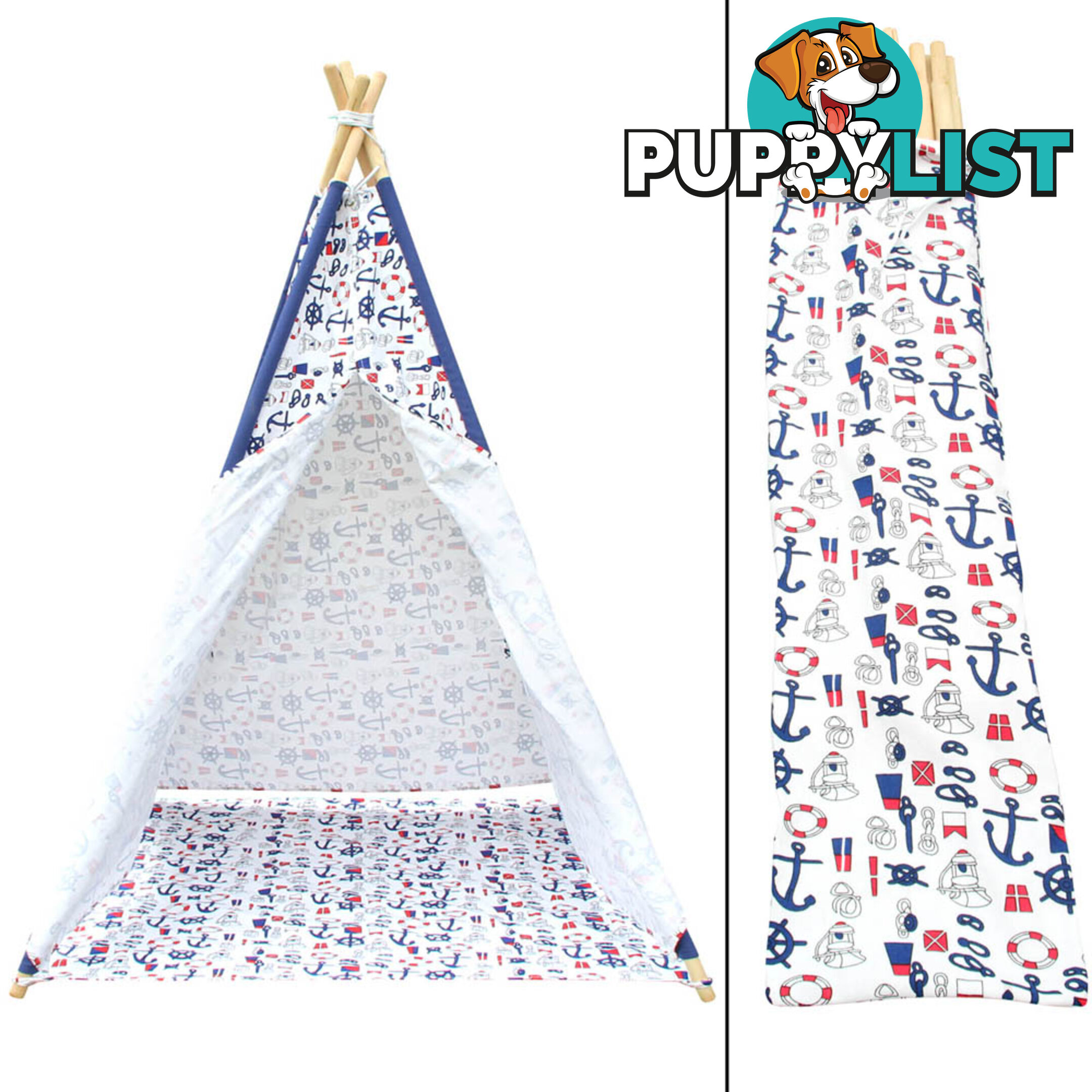 Kids Outdoor Indoor Play Tent Children Canvas Teepee Pretend Playhouse Tipi