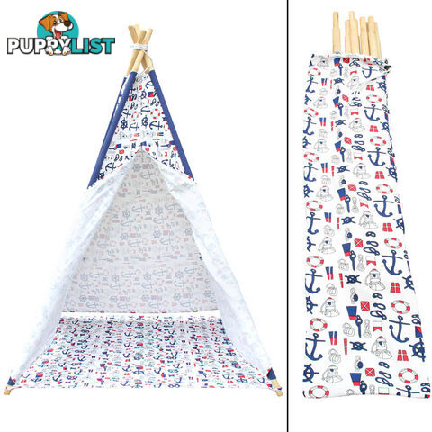 Kids Outdoor Indoor Play Tent Children Canvas Teepee Pretend Playhouse Tipi