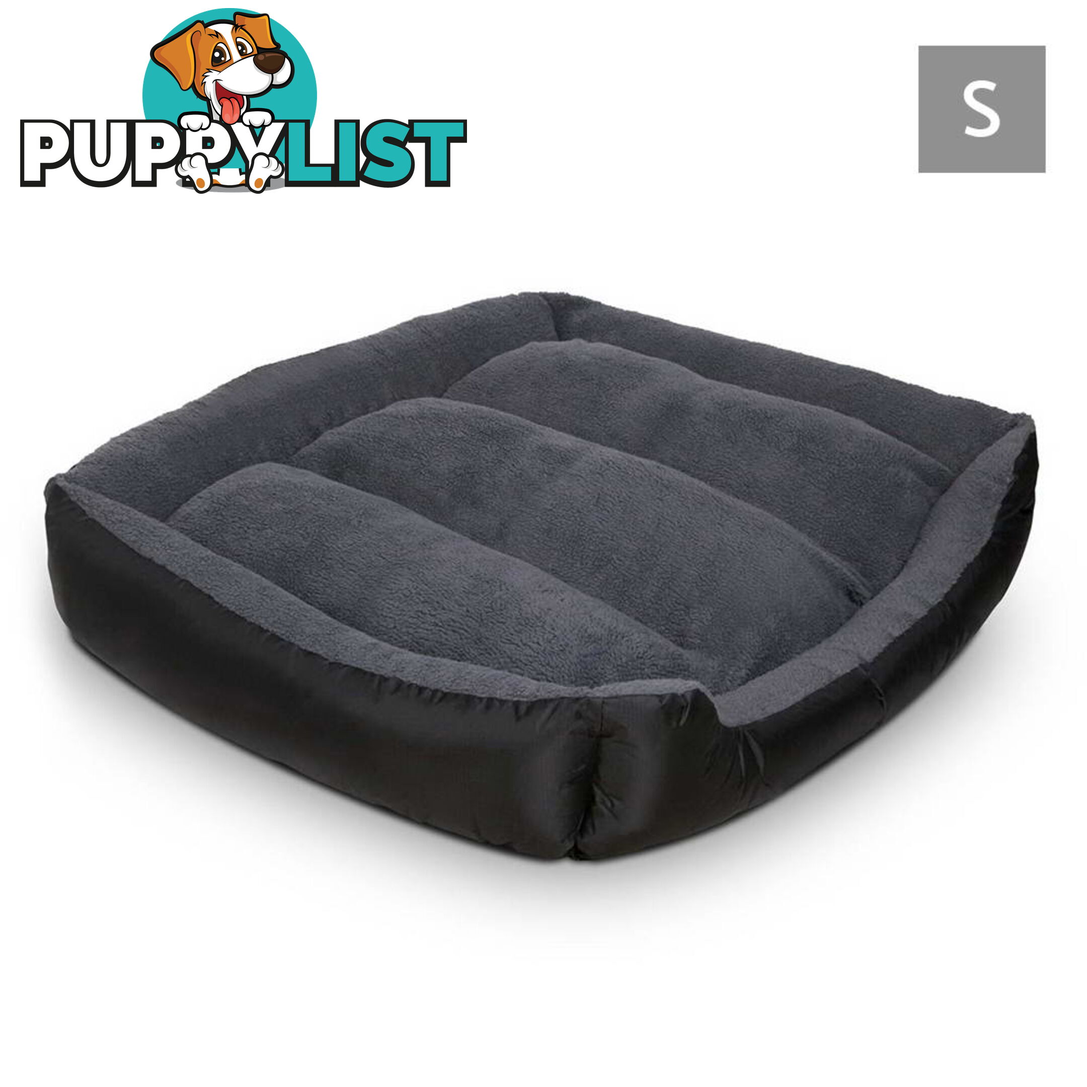 Luxury Waterproof Dog Bed Pet Cat Soft Warm Cushion Fleece Lined Beds Small