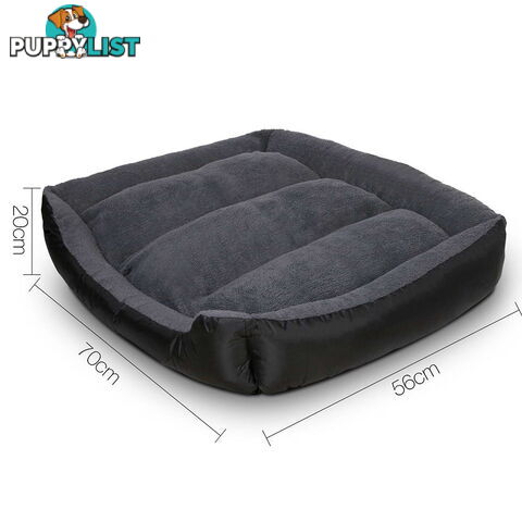 Luxury Waterproof Dog Bed Pet Cat Soft Warm Cushion Fleece Lined Beds Small