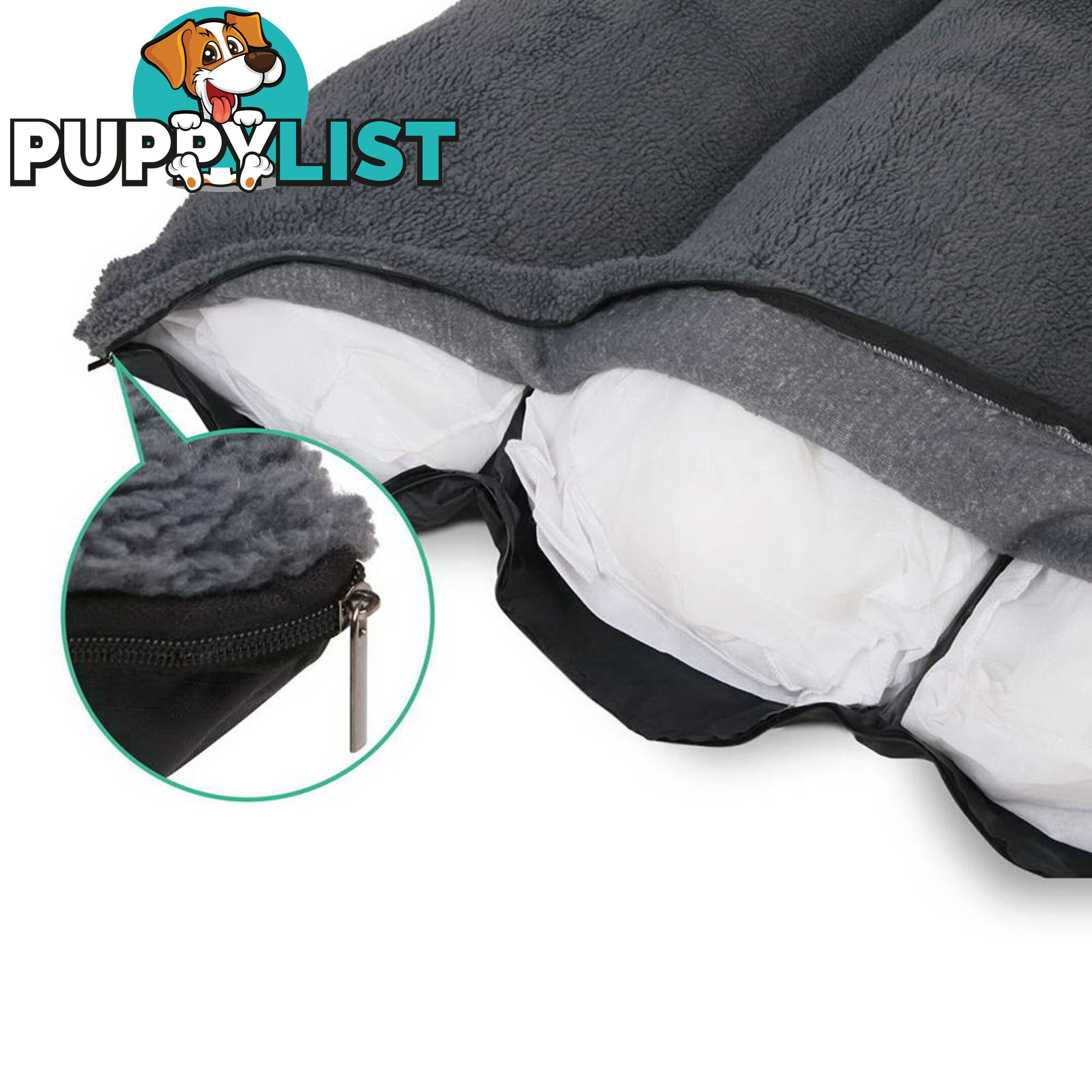 Luxury Waterproof Dog Bed Pet Cat Soft Warm Cushion Fleece Lined Beds Small