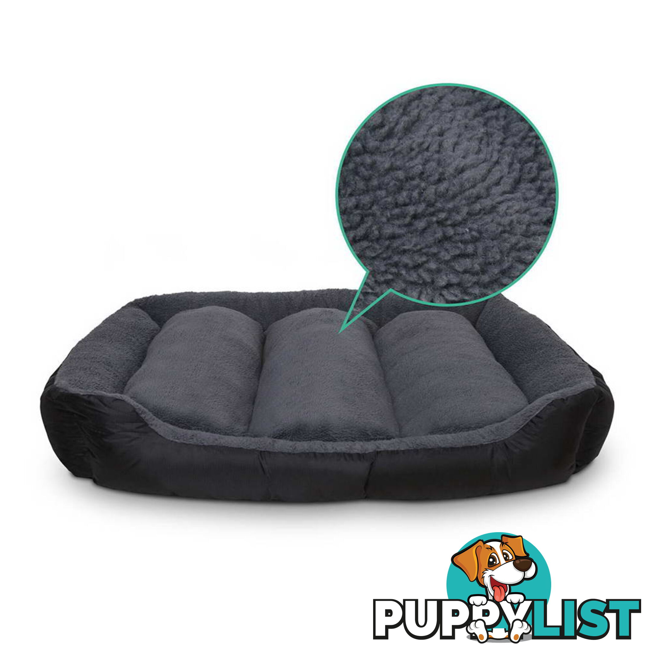 Luxury Waterproof Dog Bed Pet Cat Soft Warm Cushion Fleece Lined Beds Small