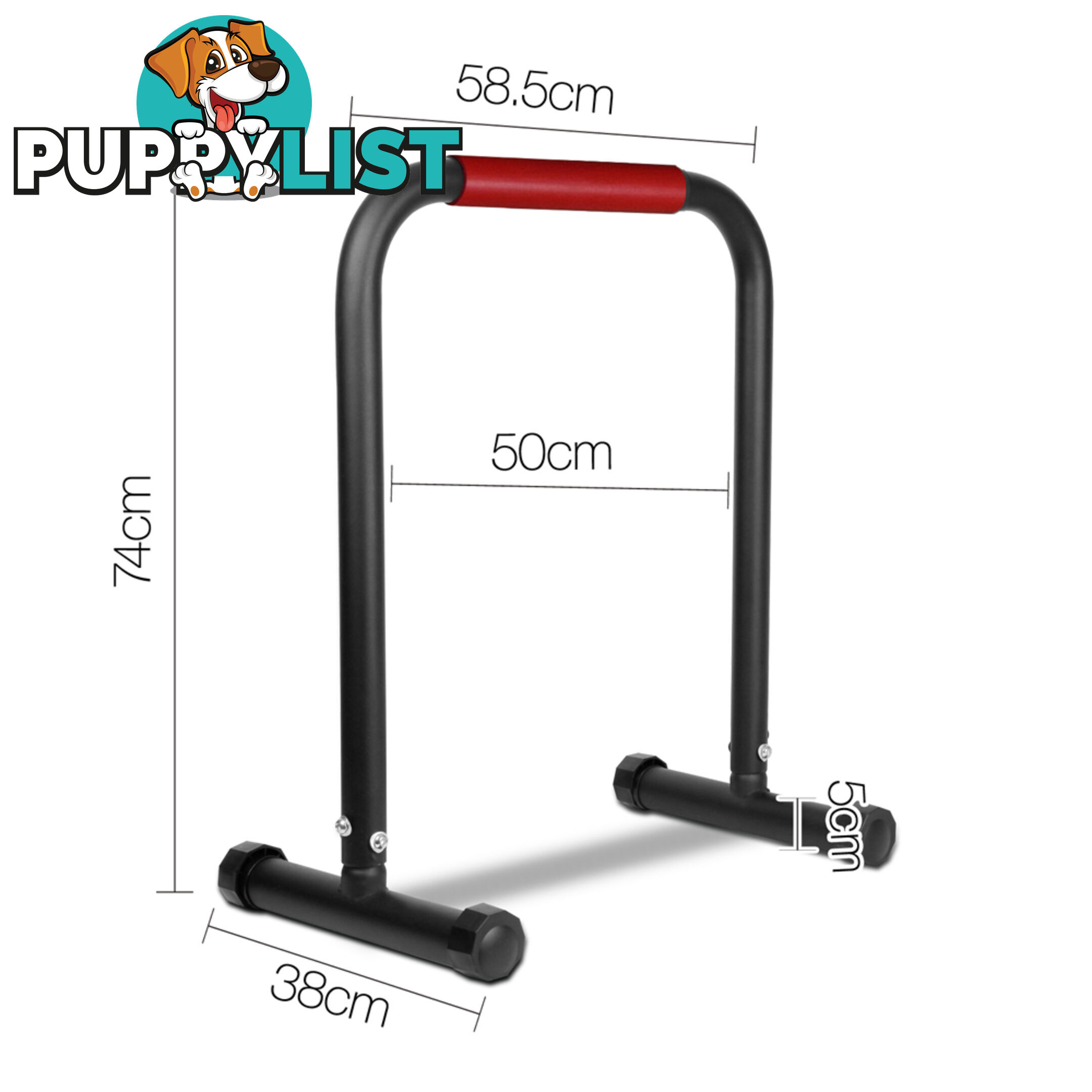 Fitness Chin Up Dip Parallel Bars Black