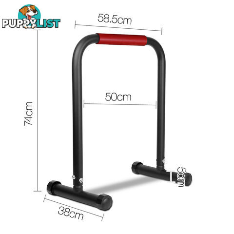 Fitness Chin Up Dip Parallel Bars Black