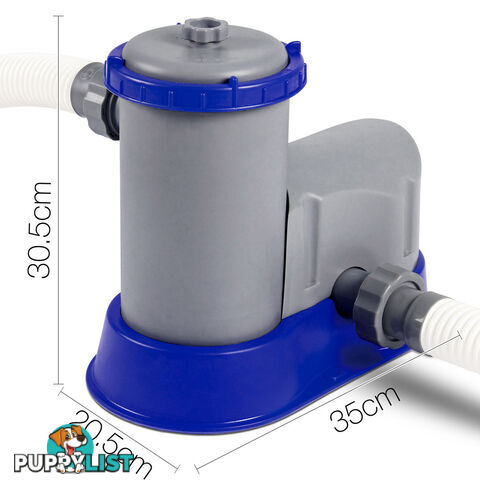 Swimming Pool FlowClear Water Pump Sand Filter Pump - Free Cartridge 5,678L/H