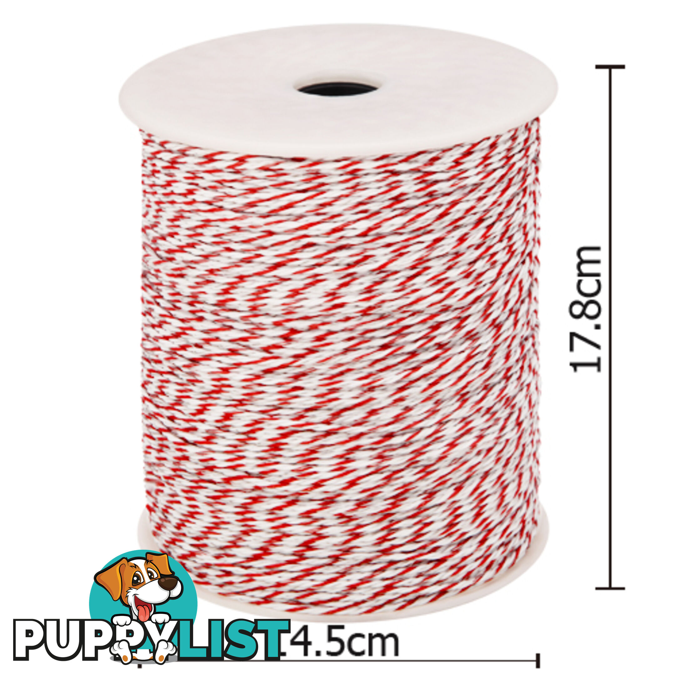 500m Poly Wire Roll Electric Fence Energiser Insulator Polywire Stainless Steel